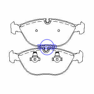 AUDI A4/A8 TT BMW 7/Z8 CHRYSLER CROSSFIRE MERCEDES BENZ CLASSE C CLK E-CLASS/S-Class VW GOLF IV/Passat pastilha de freio FMSI:7561-D1115 OEM:34 11 6 761 246 WVA:21484,F1115